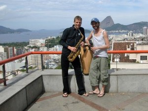 Hintergrundmusik-Saxophonist